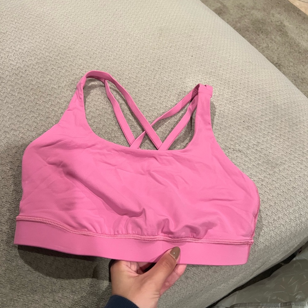 Lululemon Athletica Pink Strappy Sports Bra